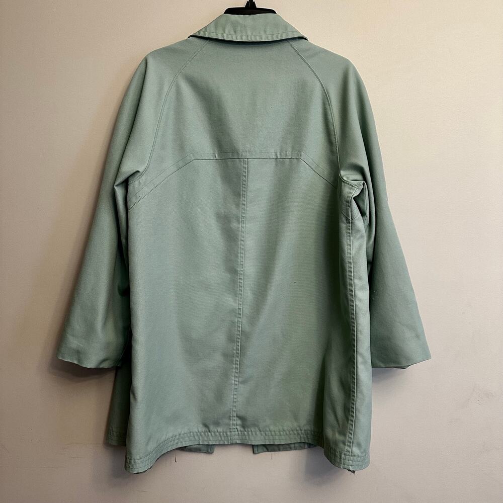 Vintage Misty Harbor Any Weather Coat Mint Green USA 18 - Picture 2 of 10